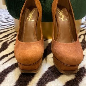 COPY - Ysl brown suede pump